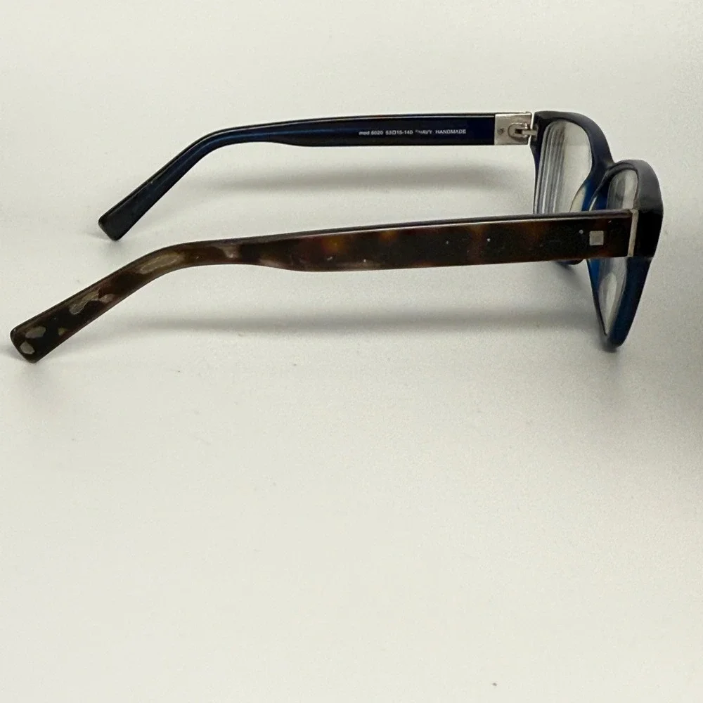 Modo 6020 Eyeglasses Frames Navy Tortoise Handmade Japan 53-15-140 Eyewear‎